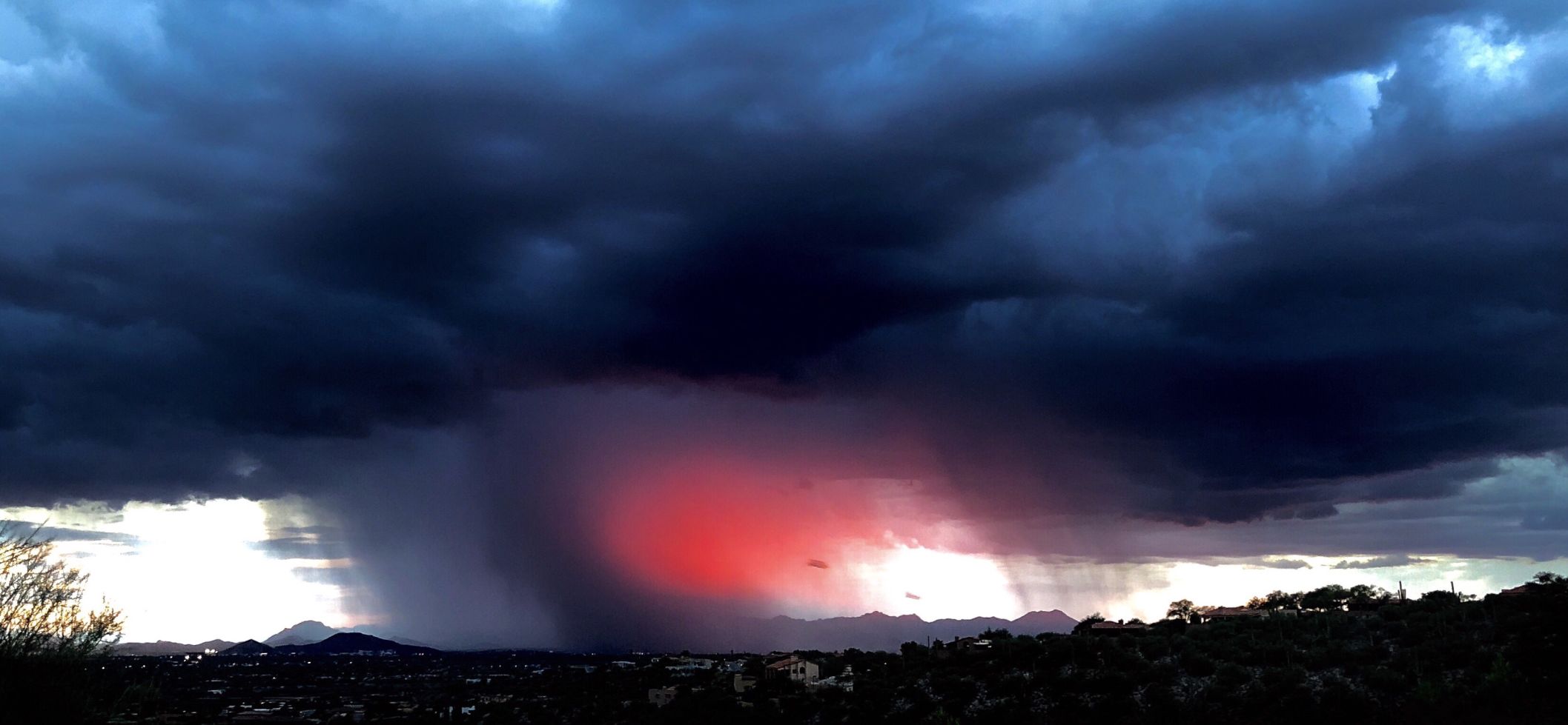 Monsoon Storm Rolls in Over Sunset